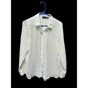 Apartment 9 essentials button up shirt women size medium